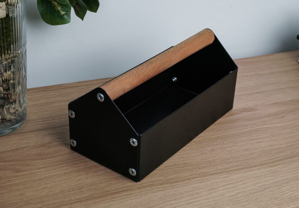 HNH-402 METAL KUTU | Ahşap Saplı Endüstriyel Kutu