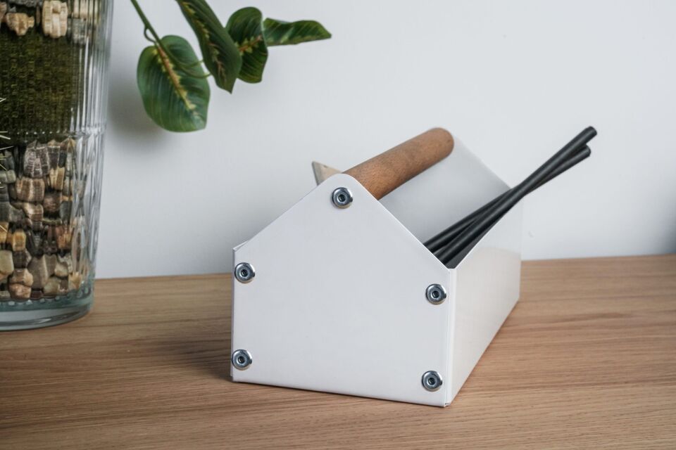 HNH-402 METAL KUTU | Ahşap Saplı Endüstriyel Kutu