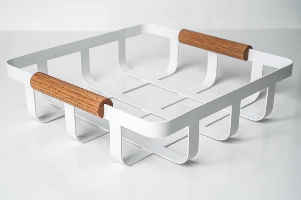 HNH-500 METAL SEPET | Ahşap Saplı Tel Örgü Sepet