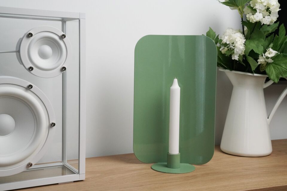 HNH-200 DUVAR ASKILI MUMLUK | Meşale Esintili Metal Mumluk