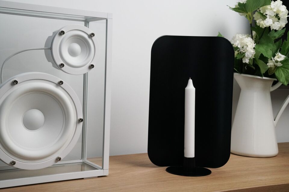 HNH-200 DUVAR ASKILI MUMLUK | Meşale Esintili Metal Mumluk