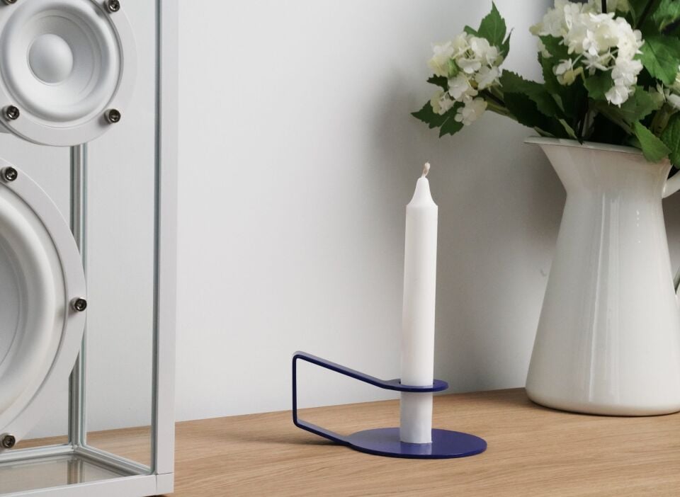 HNH-201 MUMLUK | Vintage Tutmalı Metal Mumluk