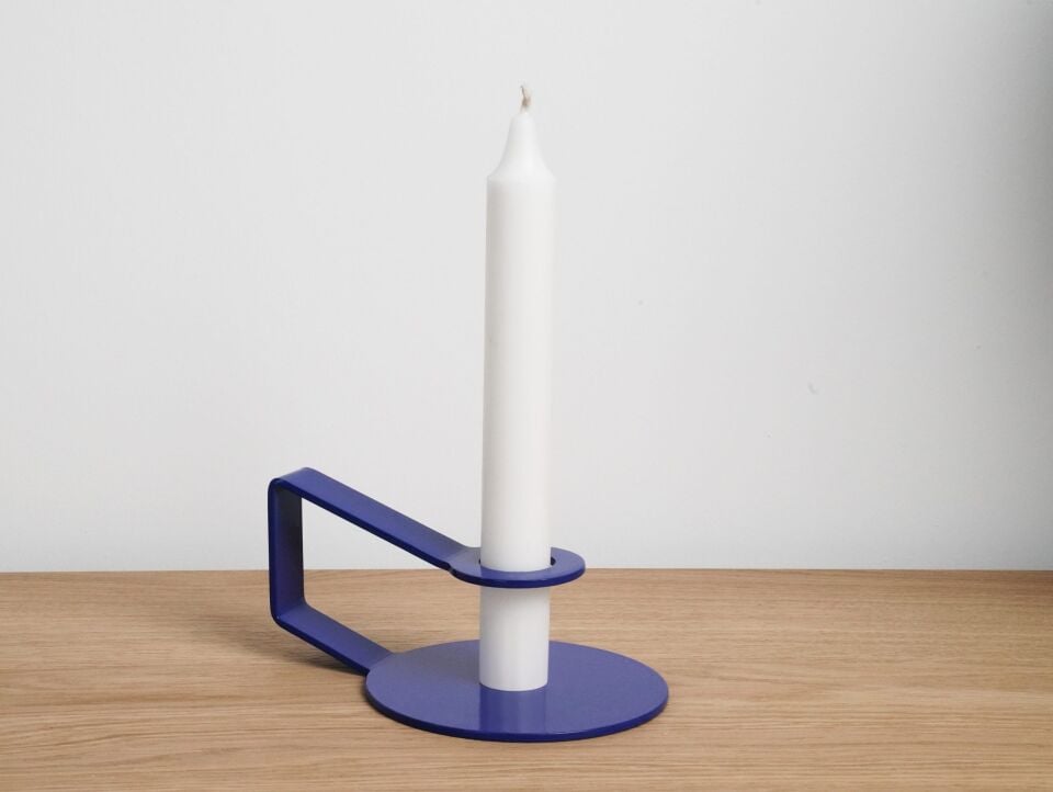 HNH-201 MUMLUK | Vintage Tutmalı Metal Mumluk