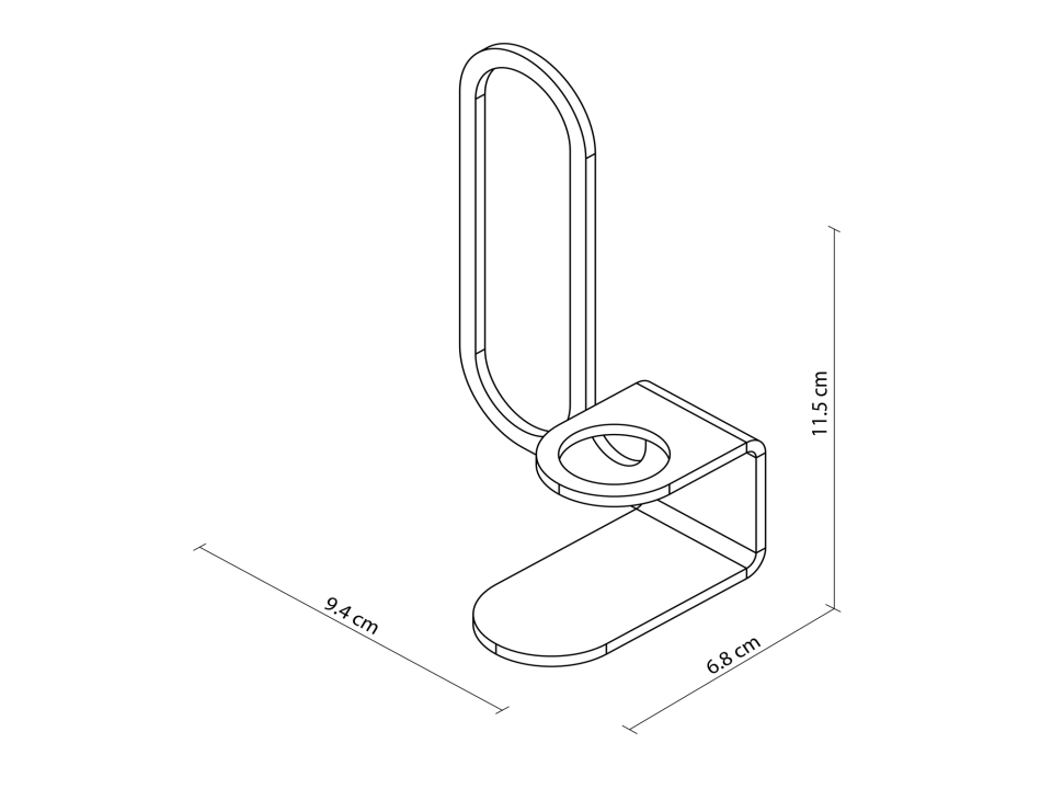 HNH-203 MUMLUK | İğneli Minimal Metal Mumluk