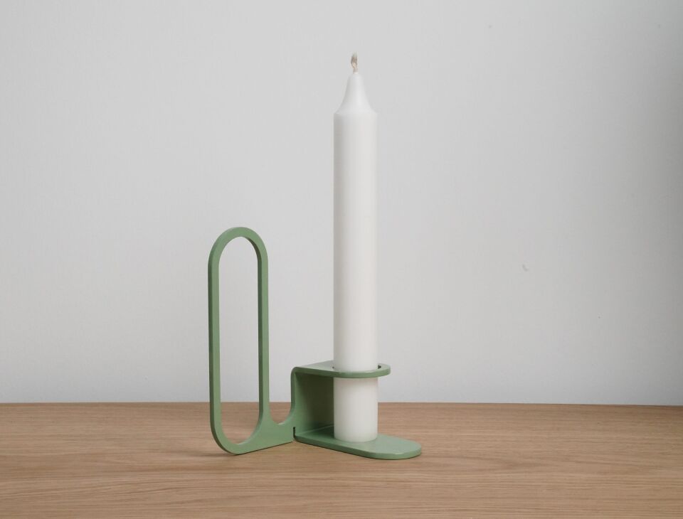 HNH-203 MUMLUK | İğneli Minimal Metal Mumluk