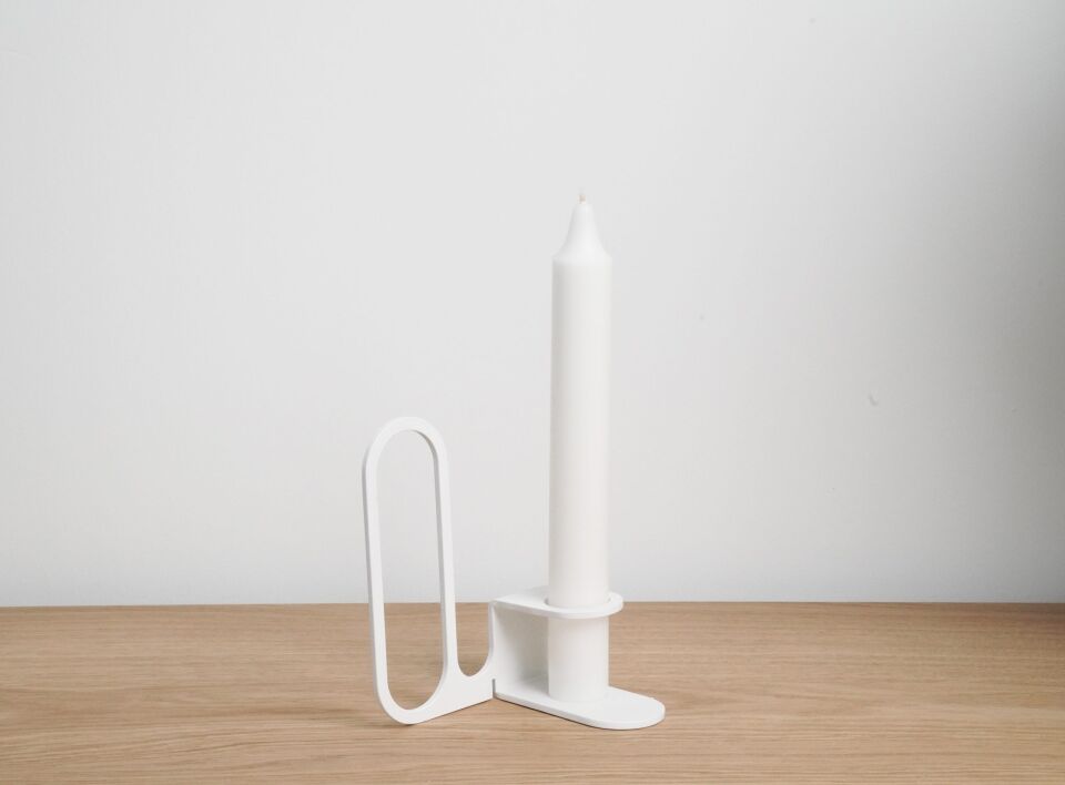 HNH-203 MUMLUK | İğneli Minimal Metal Mumluk