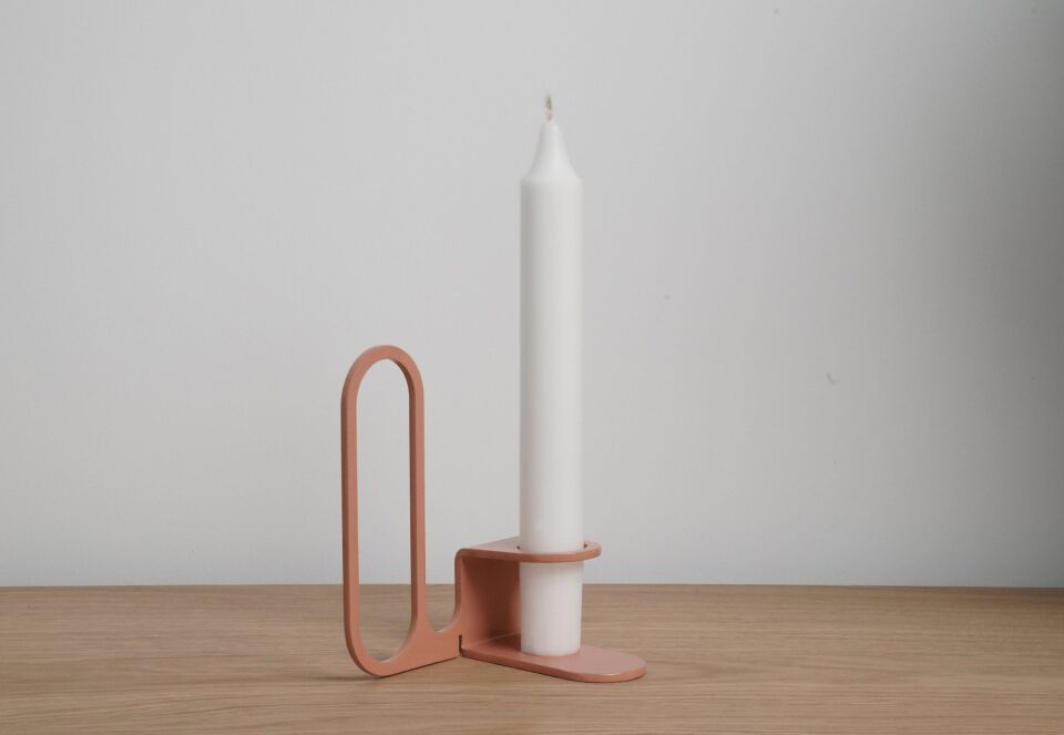 HNH-203 MUMLUK | İğneli Minimal Metal Mumluk