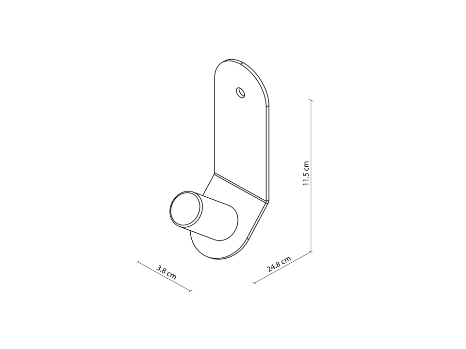 HNH-601 ASKILIK | Ahşap Kancalı Metal Duvar Askılığı