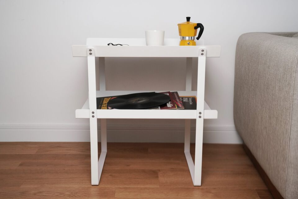 HNH-100 SEHPA | İki Katlı Metal Yan Sehpa