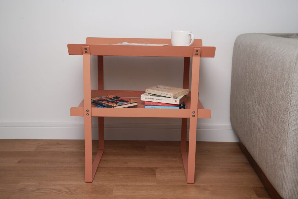 HNH-100 SEHPA | İki Katlı Metal Yan Sehpa