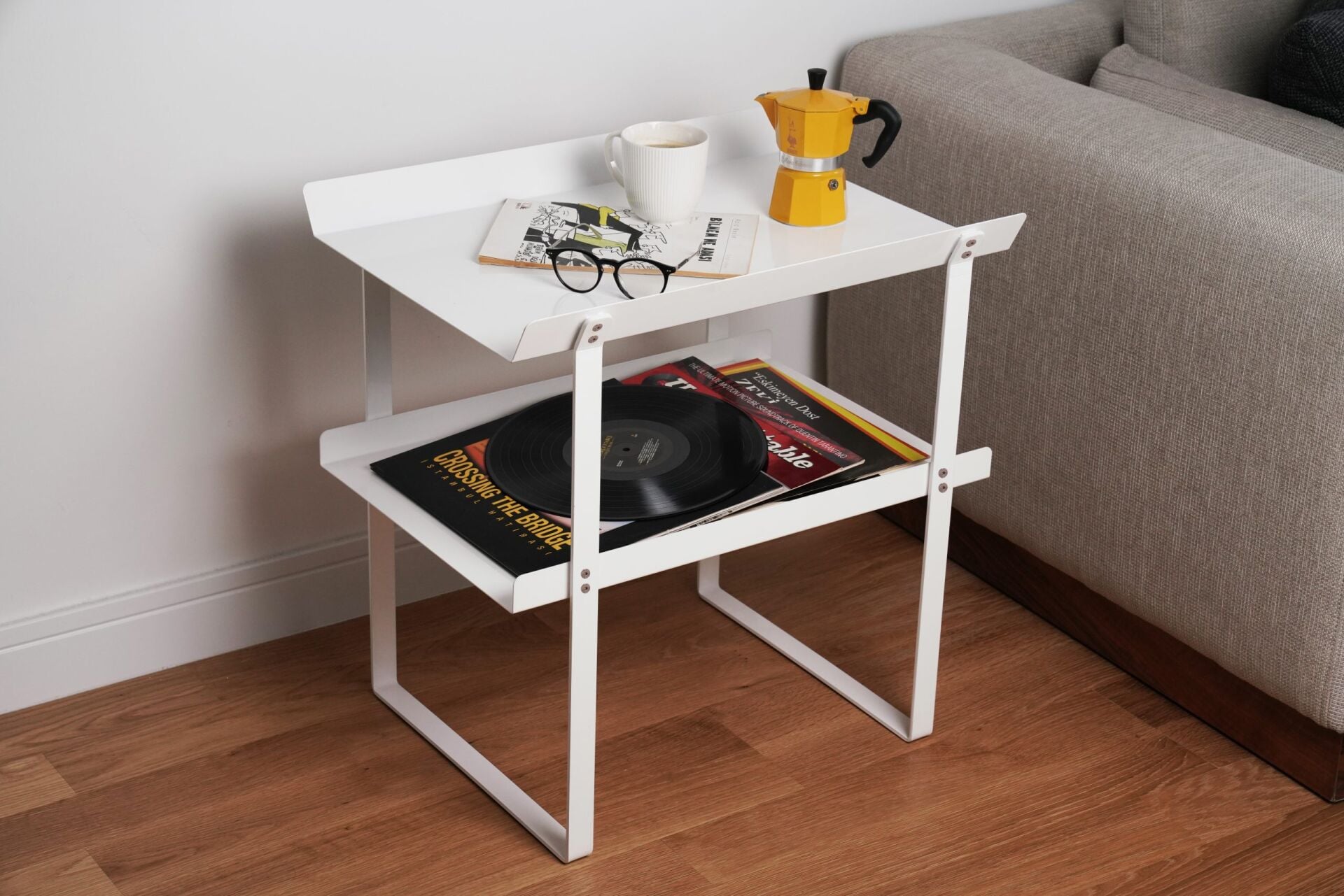 HNH-100 SEHPA | İki Katlı Metal Yan Sehpa