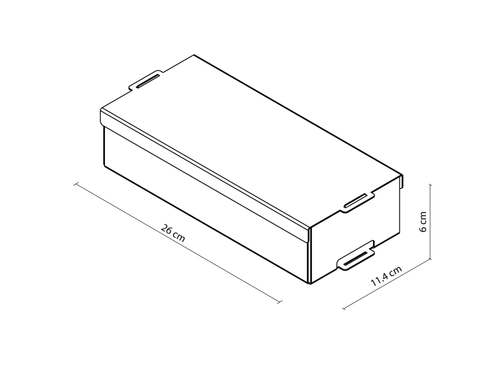 HNH-400 KAPAKLI KUTU | Modüler Metal Organizer