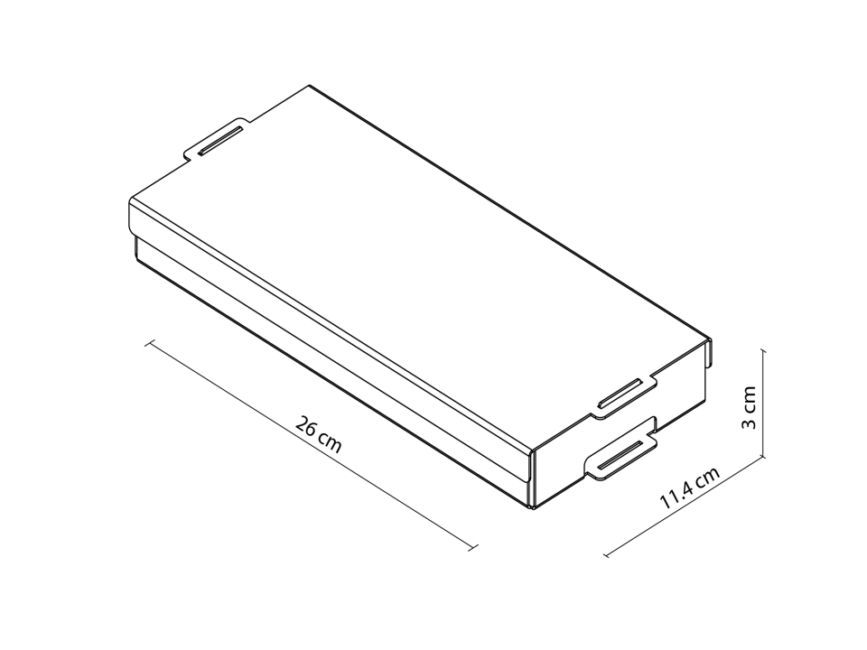 HNH-401 KAPAKLI KUTU | Modüler Metal Organizer