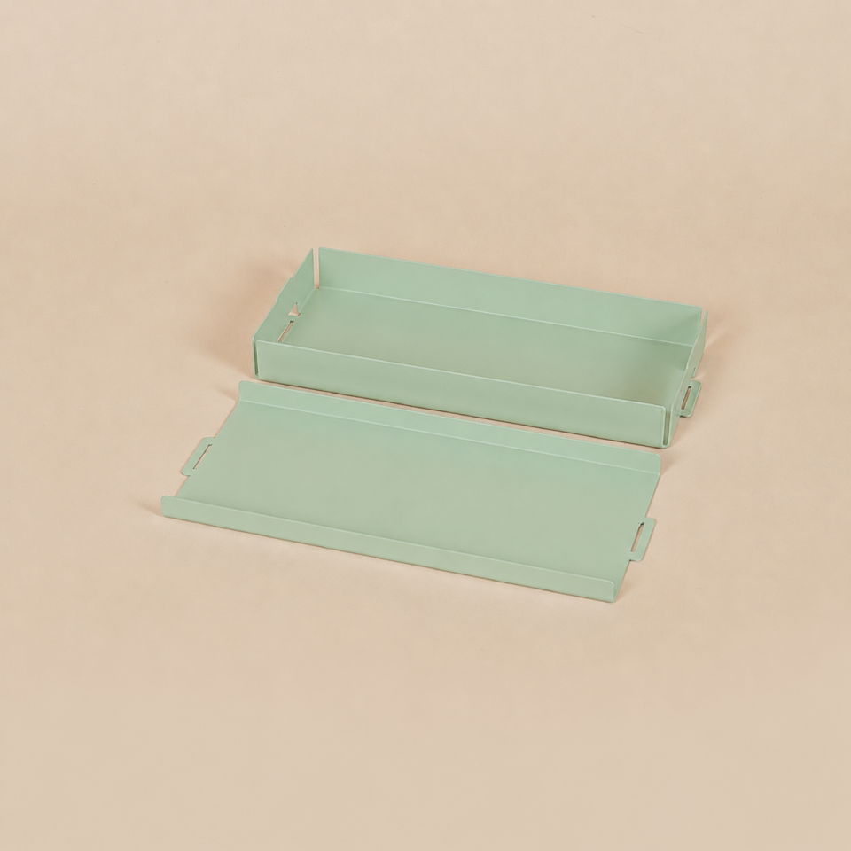 GRAPHITE KUTU S | Modüler Metal Organizer Mint Yeşil