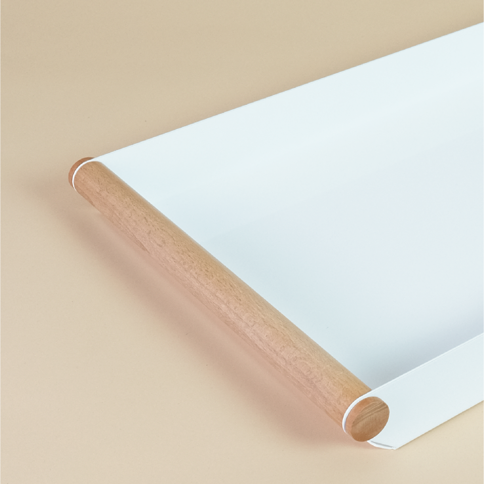 FOLD TEPSİ | Ahşap Kulplu Tepsi - Siyah