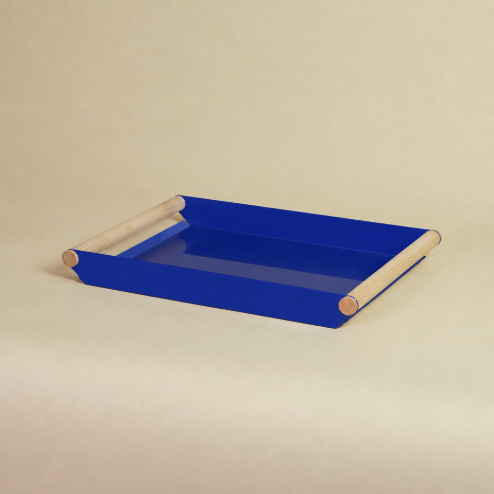 FOLD TEPSİ | Ahşap Kulplu Tepsi - Mint Yeşil