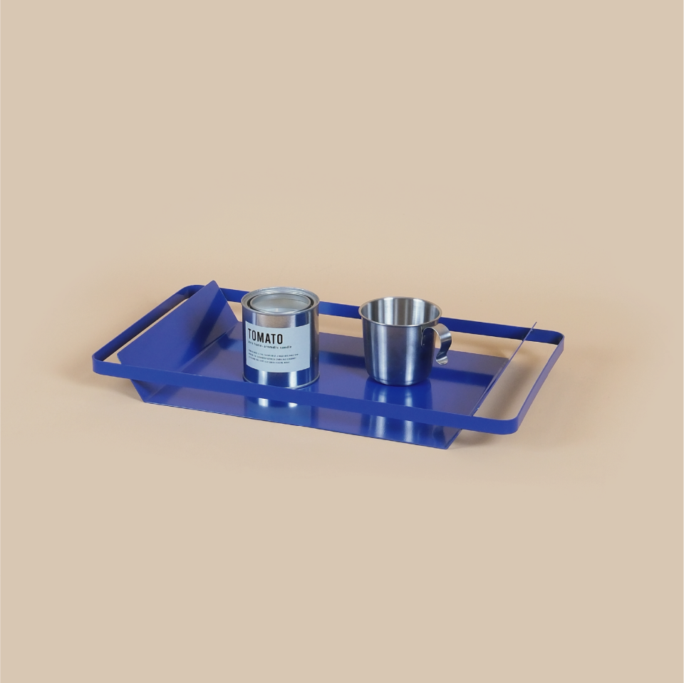METALLO TEPSİ | Metal Tepsi - Mavi
