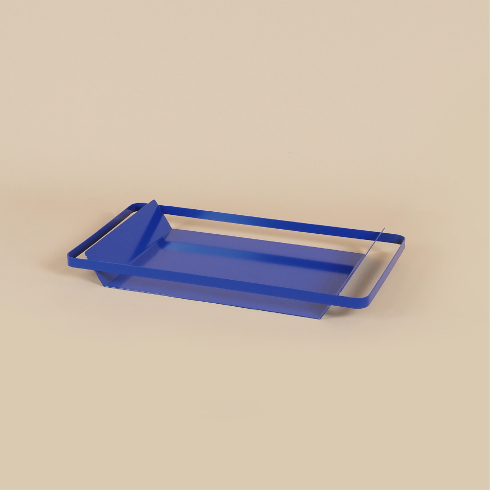 METALLO TEPSİ | Metal Tepsi - Mavi