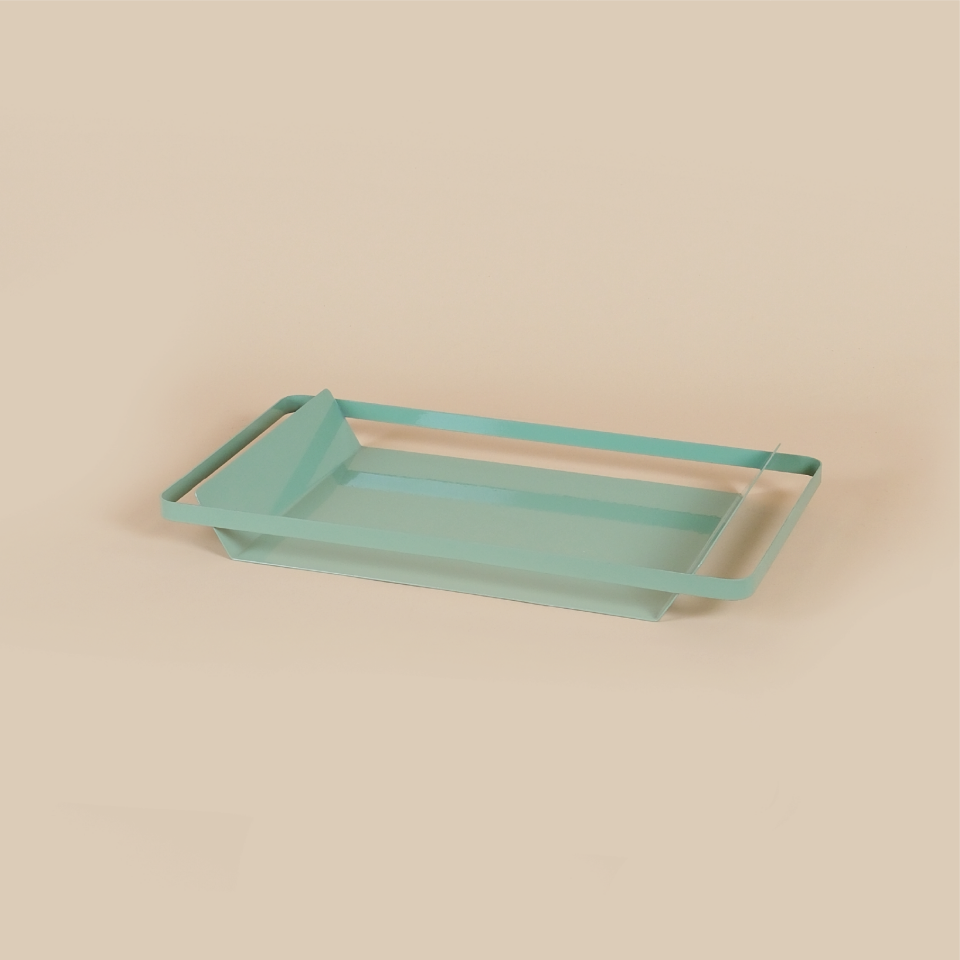 METALLO TEPSİ | Metal Tepsi - Mint Yeşil
