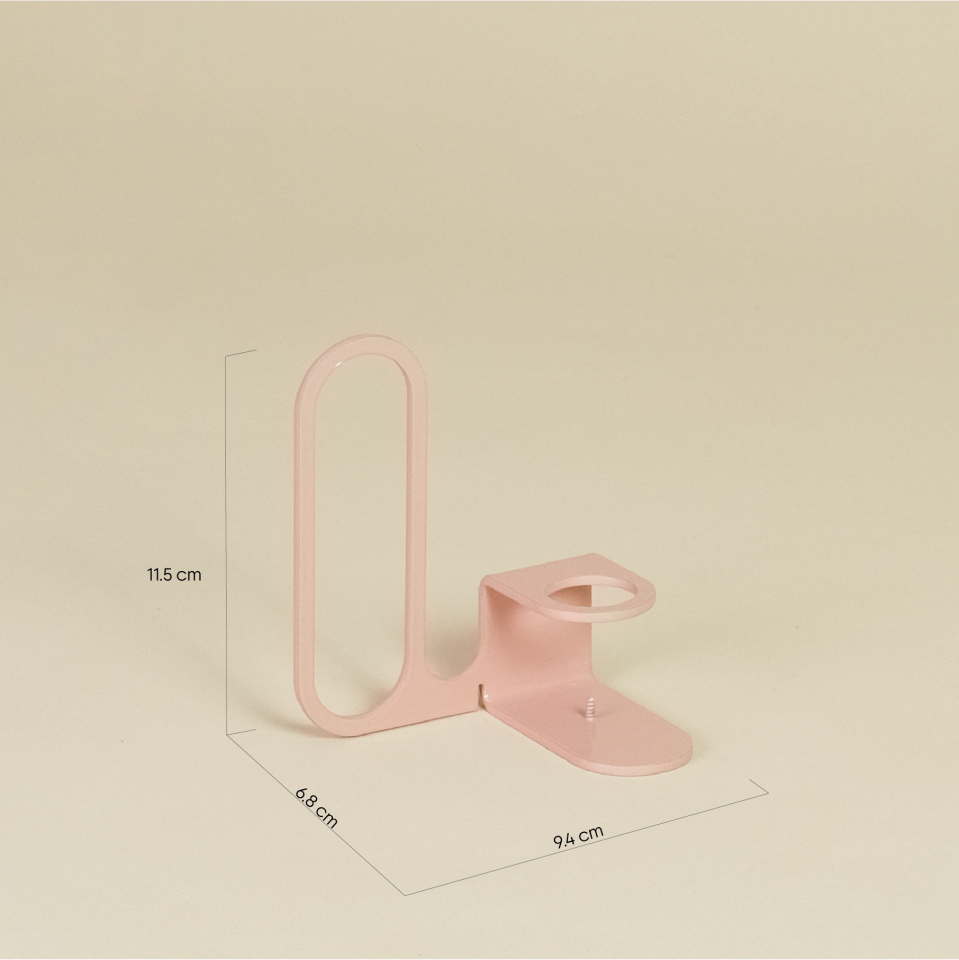 LOOPY MUMLUK | İğneli Minimal Metal Mumluk - Somon