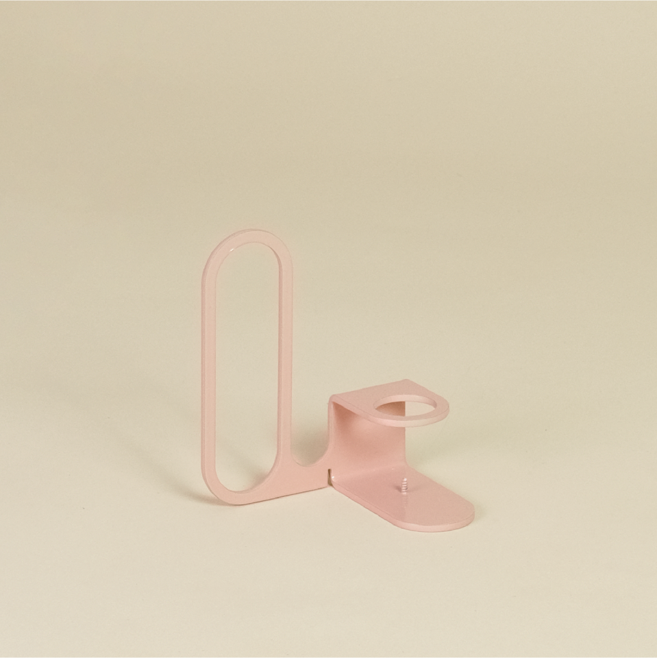 LOOPY MUMLUK | İğneli Minimal Metal Mumluk - Somon