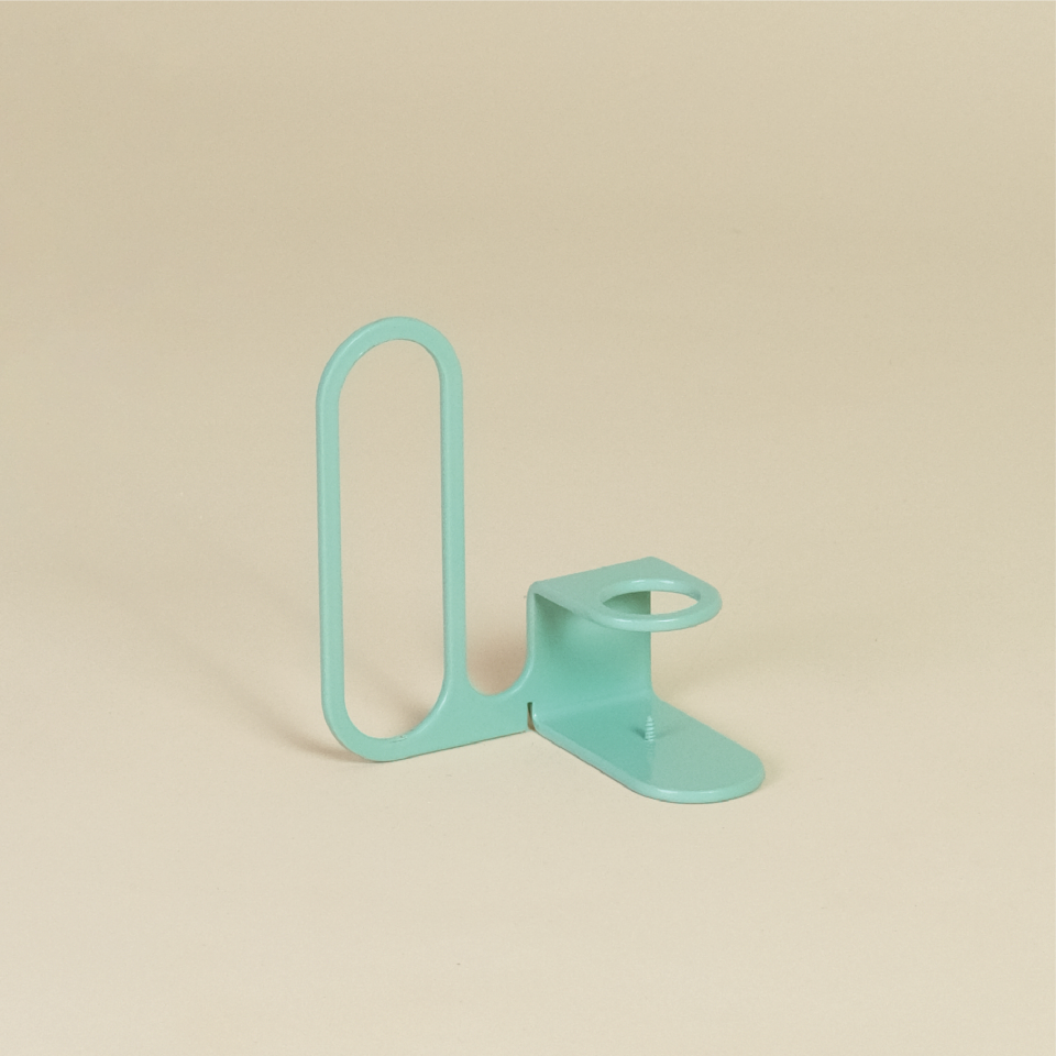 LOOPY MUMLUK | İğneli Minimal Metal Mumluk - Mavi