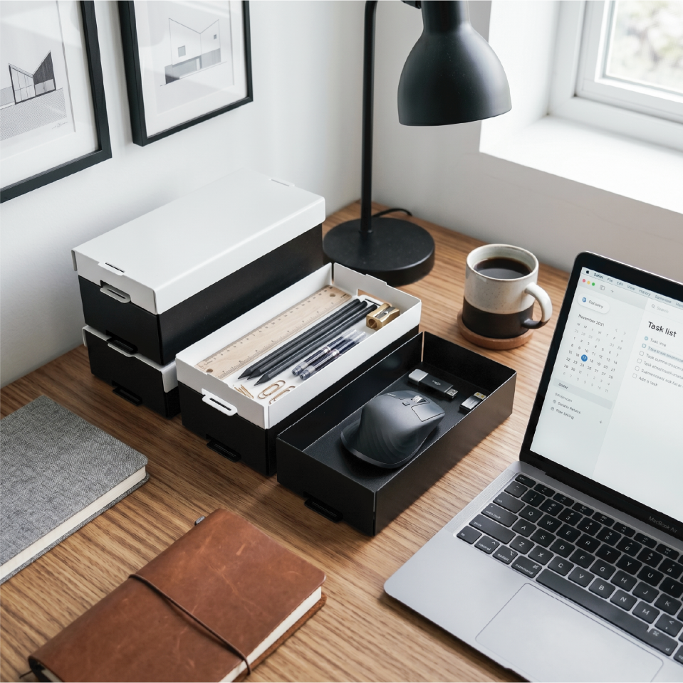 GRAPHITE KUTU M | Modüler Metal Organizer - Siyah