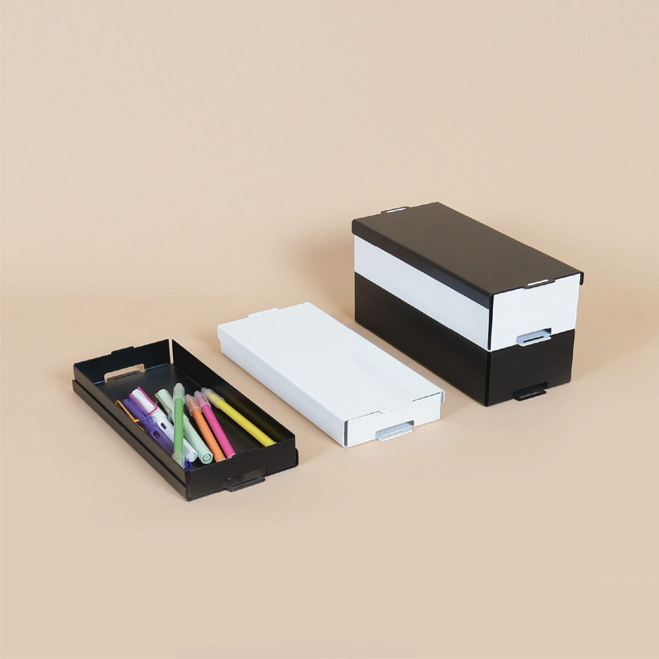 GRAPHITE KUTU M | Modüler Metal Organizer - Beyaz